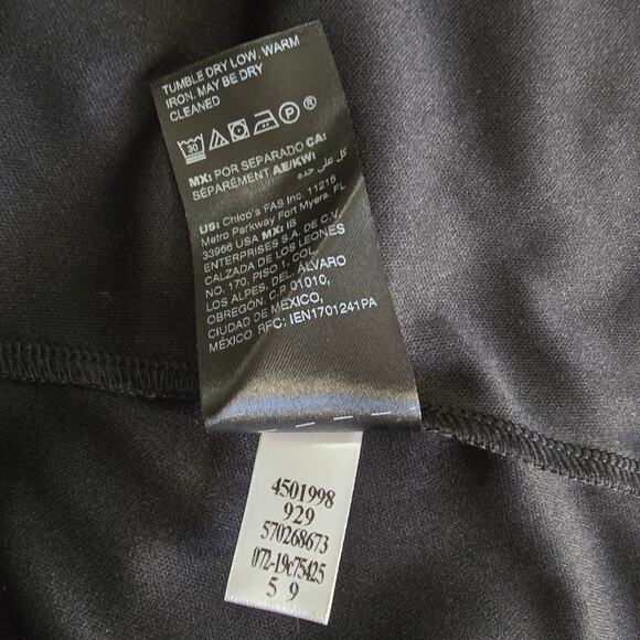 Chico’s Travelers Geometric Mesh Sheer Hook & Eye Jacket Size 1 (US 8/10) - Picture 9 of 9